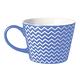 《EXCELSA》Enjoy新骨瓷茶杯(浪紋藍415ml) | 水杯 茶杯 咖啡杯 product thumbnail 2