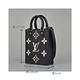 LV M81416 PETIT SAC PLAT壓花LOGO Monogram Empreinte牛皮手提斜背包(迷你/黑x米) product thumbnail 7