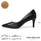 Tino Bellini 巴西進口石紋尖頭高跟鞋FWDV025-1(黑色) product thumbnail 2