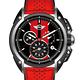 MINI Swiss Watches 熱血剽悍三眼計時腕錶-黑x紅-45mm product thumbnail 3