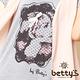 betty’s貝蒂思　透膚蕾絲拼接插畫假兩件上衣 product thumbnail 6