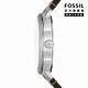FOSSIL Machine 簡約日期顯示經典手錶 棕色皮革錶帶 42MM FS5920 product thumbnail 3