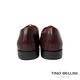 TINO BELLINI 男款 微方頭牛皮光澤流線造型紳士鞋-酒紅 product thumbnail 5
