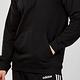 Adidas Originals Hoodie 男款 黑色 三葉草 立體浮雕LOGO 連帽 長袖 上衣 DN8045 product thumbnail 4