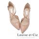 Louise et Cie 牛皮交叉帶尖頭高跟鞋-粉色 product thumbnail 3