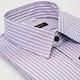金安德森 紫色白條紋黑扣吸排窄版長袖襯衫fast product thumbnail 2