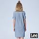Lee 條紋貼布長袖襯衫式洋裝-藍條紋 product thumbnail 3