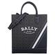 BALLY 白標字防刮斜紋手提斜背商務包(灰藍) product thumbnail 2