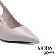 高跟鞋 MODA MODAY 優雅質感晶鑽羊皮後繫帶尖頭美型高跟鞋－紫 product thumbnail 6
