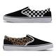 Vans 休閒鞋 V98CF A and C Slip On 男女鞋 套入式 懶人鞋 內外側不同 棋盤格 豹紋 黑 白 6124240001 product thumbnail 2