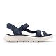 Skechers 涼鞋 Go Walk Flex Sandal-ILLUMINATE Slip-Ins 女鞋 藍 白 避震 輕量 涼拖鞋 141481NVY product thumbnail 3