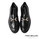 Tino Bellini 義大利進口牛皮馬銜釦厚底樂福鞋FZLO004A-黑 product thumbnail 4