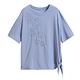 【Paiya 派亞】新款氣質大碼女士氣質遮肚純色圓領短袖T恤(M-4XL) product thumbnail 2