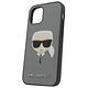 KARL LAGERFELD卡爾公仔圖樣Iphone 12mini防刮紋手機殼5.4"(銀) product thumbnail 3