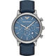 Emporio Armani Classic 都會計時石英腕錶-藍/46mm product thumbnail 2
