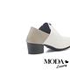 高跟鞋 MODA Luxury 時尚內斂撞色拼接全真皮尖頭高跟鞋－白 product thumbnail 4