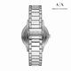 Armani Exchange Cayde 現代簡約時刻手錶 銀色不鏽鋼鍊帶 42MM AX2737 product thumbnail 4