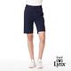 【Lynx Golf】女款彈性舒適素面款腰圍品牌織帶造型褲口開杈設計直筒五分褲(二色) product thumbnail 4
