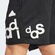 adidas 短褲 Graphic Print Shorts 男款 黑 白 純棉 抽繩 褲子 愛迪達 IP3801 product thumbnail 6