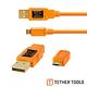 Tether Tools CU5430-ORG USB2.0傳輸線A公轉Micro B product thumbnail 2