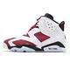 Nike 籃球鞋 Air Jordan 6代 Retro 男鞋 Carmine AJ6 喬丹 白 紅 CT8529106 product thumbnail 2