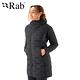 【RAB】Cubit Stretch Down Parka 羽絨連帽長版外套 女款 烏木灰 #QDB41 product thumbnail 3