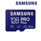 SAMSUNG 三星 PRO Plus microSDXC U3 A2 V30 128GB記憶卡 公司貨(Switch/ROG Ally/GoPro/空拍機) product thumbnail 3