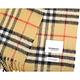 BURBERRY Vintage 100%喀什米爾 古典黃格紋羊絨披肩 圍巾(168x30CM) product thumbnail 5