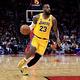 Nike 球衣 NBA Swingman 黃 紫 洛杉磯湖人 LAL 詹姆斯 23 LBJ 運動背心 DN2009-733 product thumbnail 4