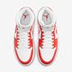 Nike 休閒鞋 Air Jordan 1 Mid 男女鞋 經典款 喬丹一代 皮革 情侶穿搭 橘紅 白 BQ6472-116 product thumbnail 5