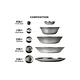 韓國熱銷 304不鏽鋼餐碗盤十八件組 附收納包 露營 野餐 product thumbnail 7