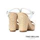 Tino Bellini 西班牙進口夏日風情編織繫帶厚底粗跟涼鞋 product thumbnail 5