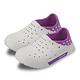 【LOTTO 義大利】童鞋 Salina輕量洞洞鞋(白/紫-LT2AKS6897) product thumbnail 4