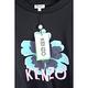 KENZO 扶桑花字母黑色棉質短袖T恤 product thumbnail 4