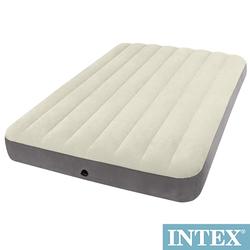 INTEX 新型氣柱-雙人植絨充氣床墊-寬137cm(64102)