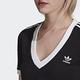 adidas 上衣 女款 短袖上衣 運動 短版 三葉草 國際碼 CROPPED TEE 黑 HC2040 product thumbnail 8