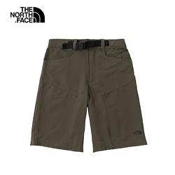 The North Face北面男款綠色吸濕排汗休閒短褲｜4U5D21L