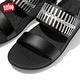 【FitFlop】LULU WRAPPED WEAVE BACK-STRAP SANDALS 金屬色編織造型後帶涼鞋-女(黑色) product thumbnail 5