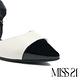 低跟鞋  MISS 21 優雅叛逆異材質拼接尖頭低跟鞋－白 product thumbnail 6