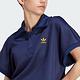 Adidas Cropped Polo OS [II0746] 女 POLO衫 短袖 短版 上衣 亞洲版 休閒 深藍 product thumbnail 5