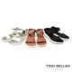 Tino Bellini 希臘進口運動風牛皮拼接織帶舒適厚底涼鞋-黑 product thumbnail 6