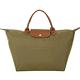 LONGCHAMP Le pliage 短提把摺疊水餃包(中/茶褐色) product thumbnail 2