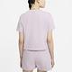 Nike T恤 NSW Tee 短版 運動休閒 女款 基本款 口袋 短袖上衣 圓領 紫 銀 CZ8912576 product thumbnail 4
