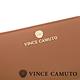 VINCE CAMUTO 小巧經典 高質感皮革高彩方型皮夾-棕色 product thumbnail 4