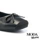 平底鞋 MODA MODAY  日常舒適牛皮方圓楦平底鞋－黑 product thumbnail 6