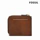 FOSSIL Westover 真皮拉鍊L型卡片夾包2件組-咖啡色 ML4594210  (禮盒組附鐵盒) product thumbnail 5