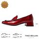 Tino Bellini 義大利進口全真皮漆皮樂福鞋FYLT035(星空紅) product thumbnail 2
