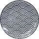 《Tokyo Design》瓷製餐盤(浪紋黑16cm) | 餐具 器皿 盤子 product thumbnail 2