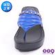 ee9 晶鑽精緻車縫線厚底夾腳拖鞋-藍色-7601861 70 product thumbnail 3