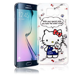 Hello Kitty Samsung Galaxy S6 Edge 透明軟式殼 公仔款